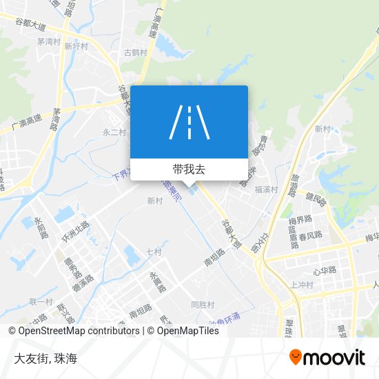 大友街地图