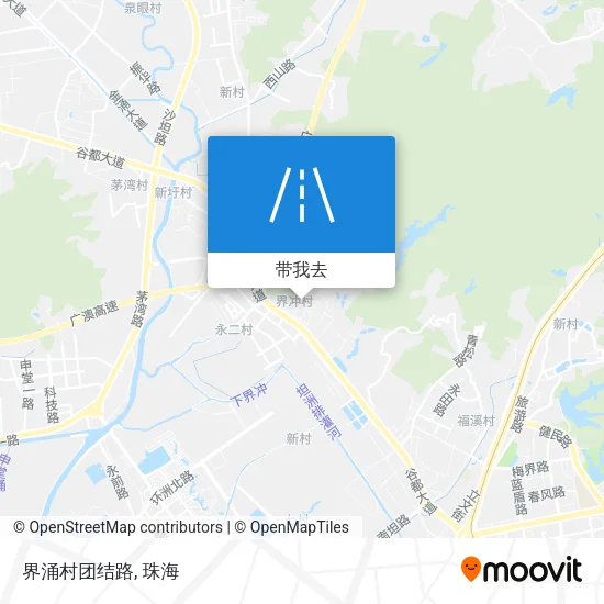 界涌村团结路地图