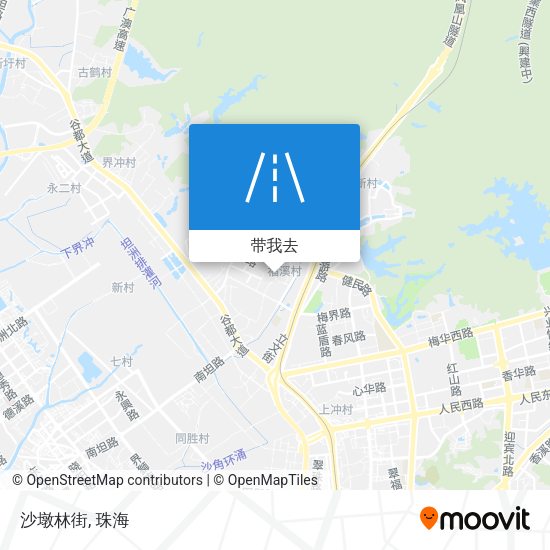 沙墩林街地图