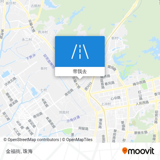 金福街地图