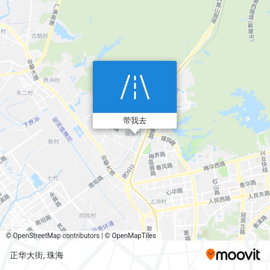 正华大街地图