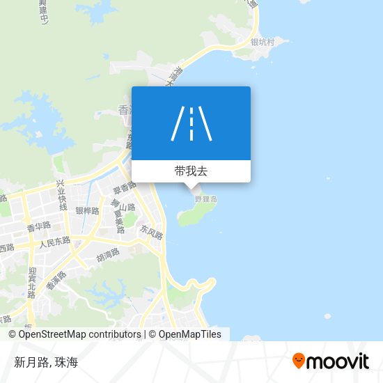 新月路地图