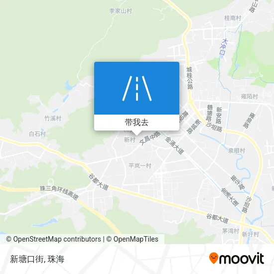 新塘口街地图