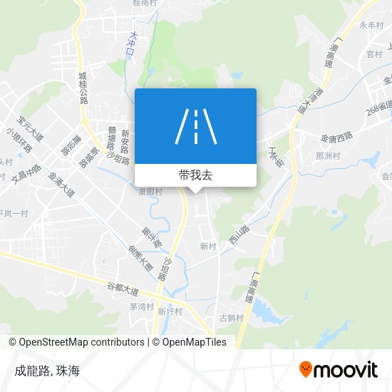 成龍路地图