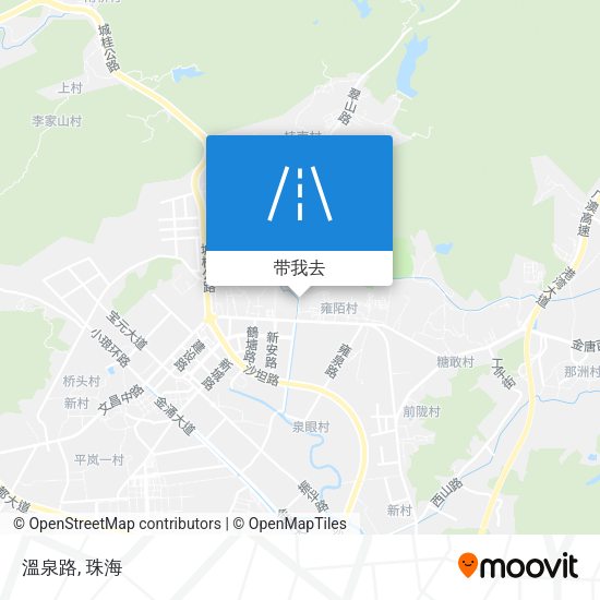 溫泉路地图