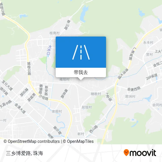 三乡博爱路地图