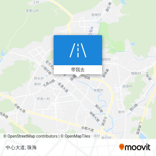 中心大道地图