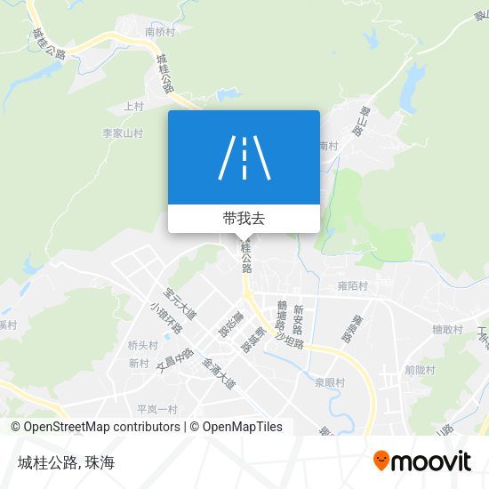 城桂公路地图