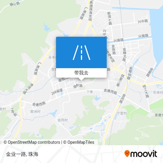 金业一路地图
