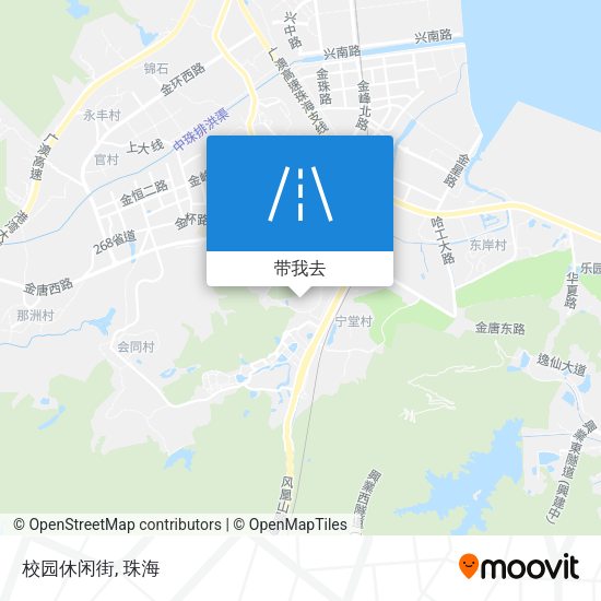 校园休闲街地图