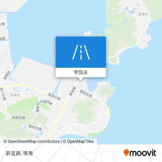 蔚蓝路地图