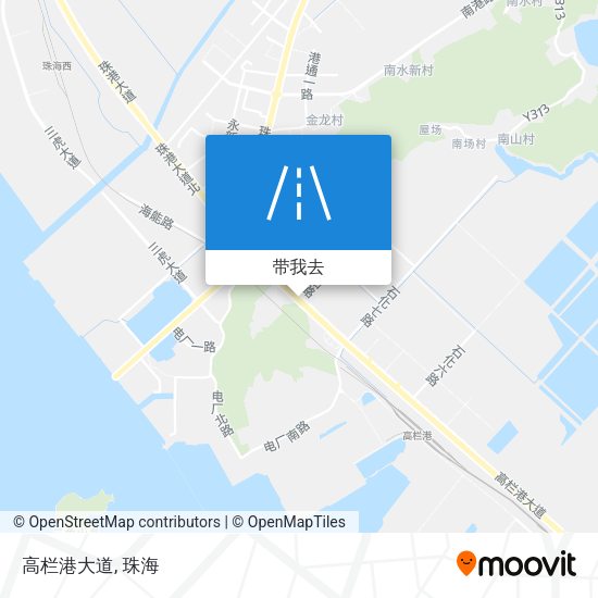 高栏港大道地图