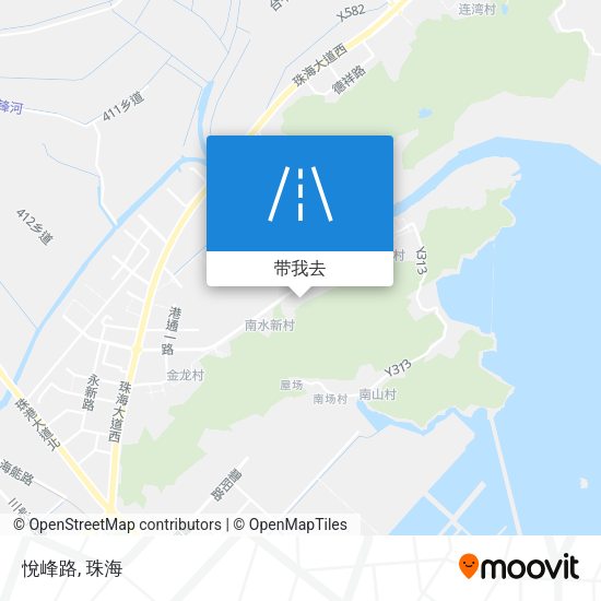 悅峰路地图