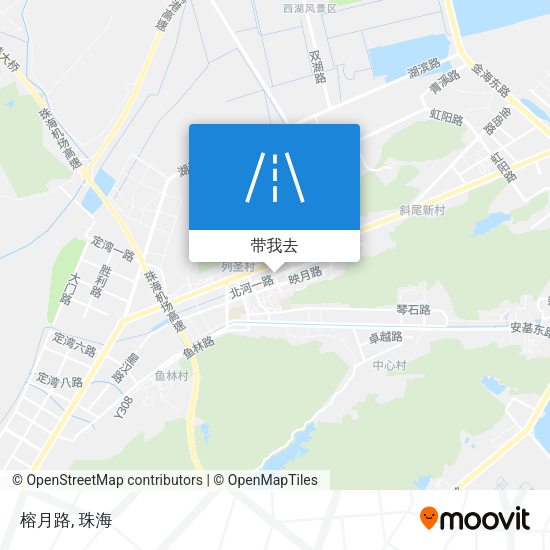 榕月路地图