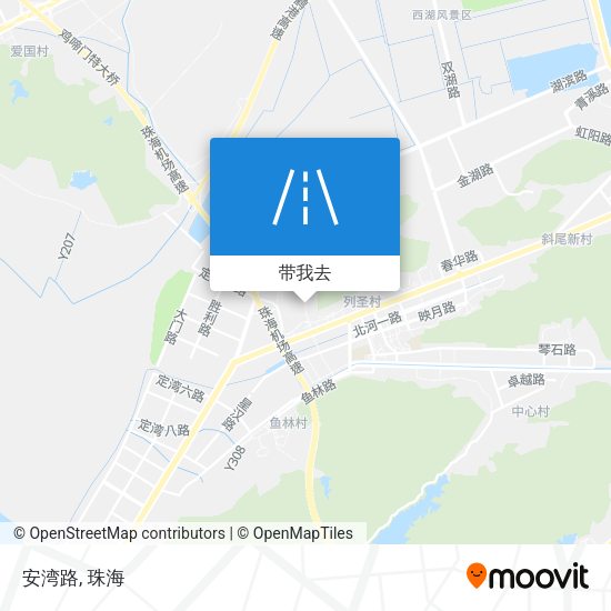 安湾路地图