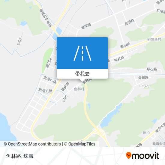 鱼林路地图