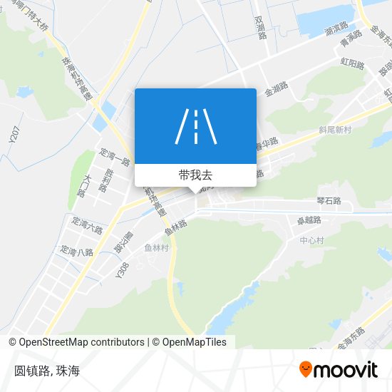 圆镇路地图