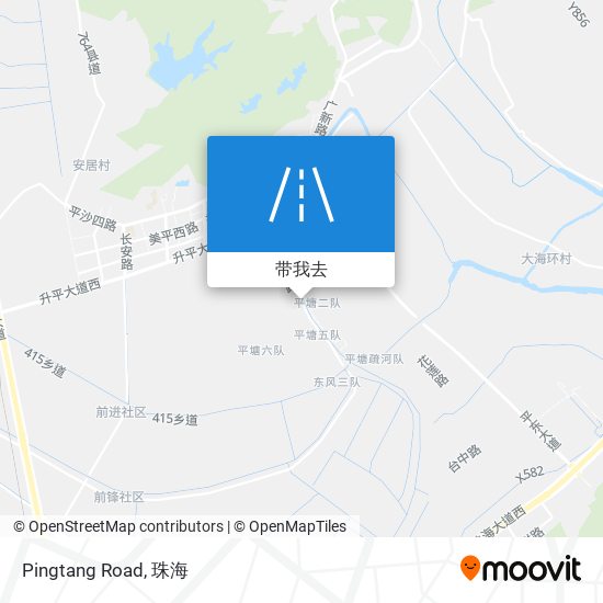 Pingtang Road地图