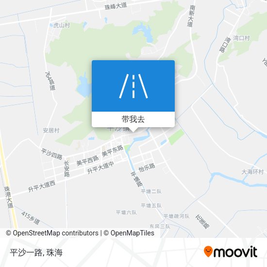 平沙一路地图