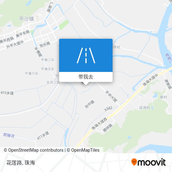 花莲路地图