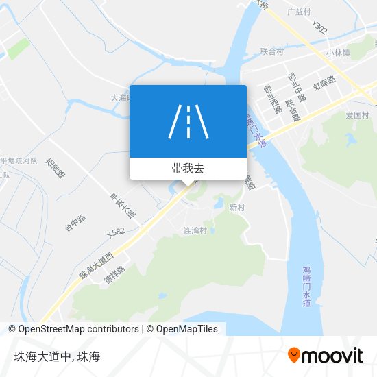 珠海大道中地图