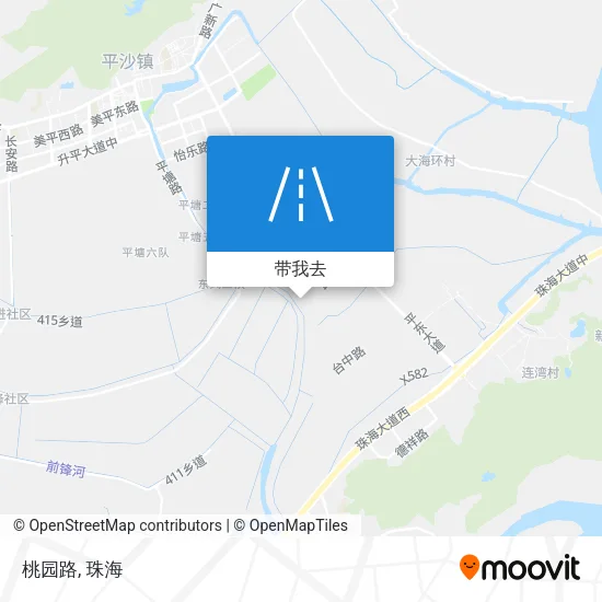 桃园路地图