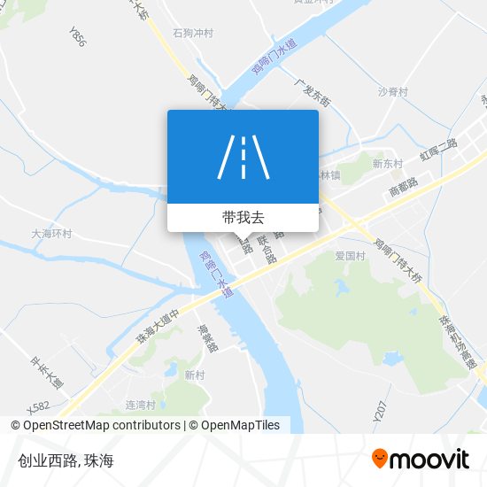 创业西路地图