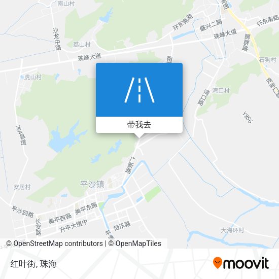 红叶街地图