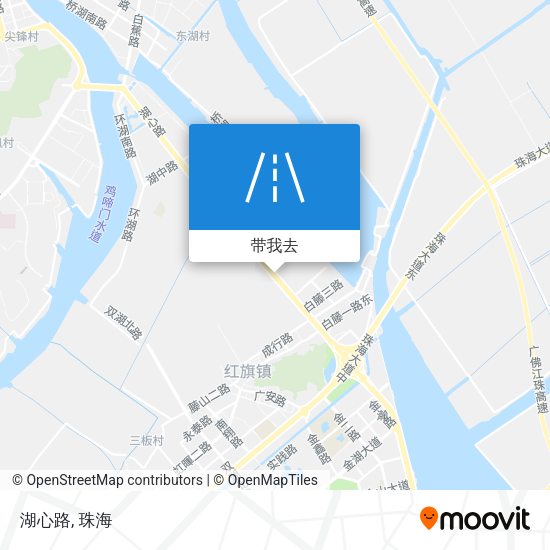 湖心路地图