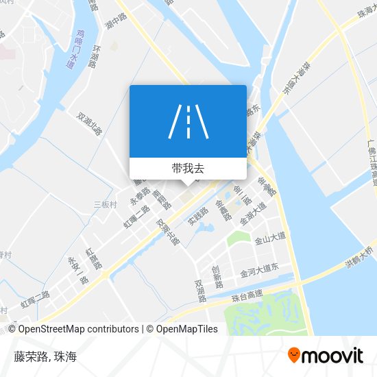 藤荣路地图