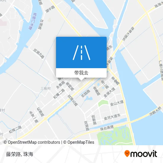 藤荣路地图