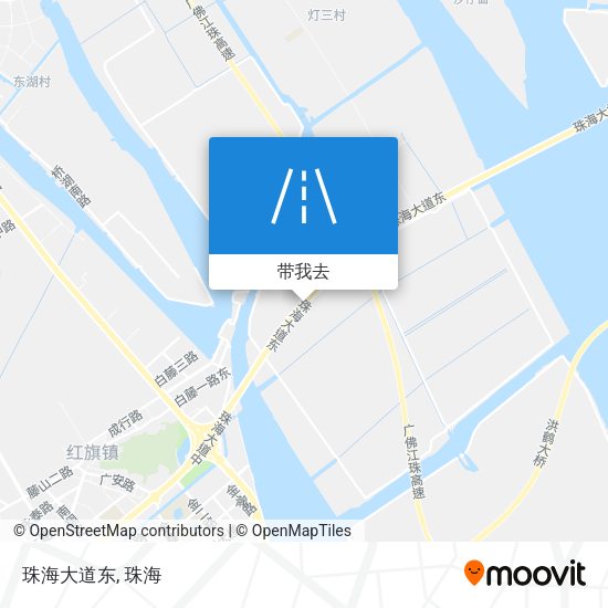 珠海大道东地图