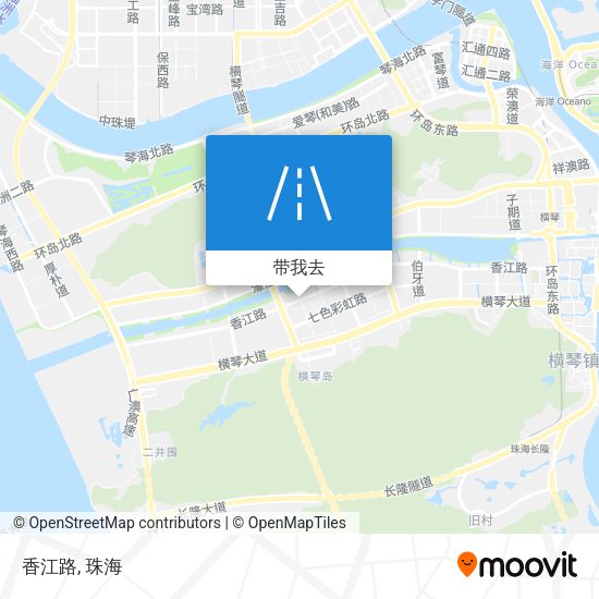 香江路地图