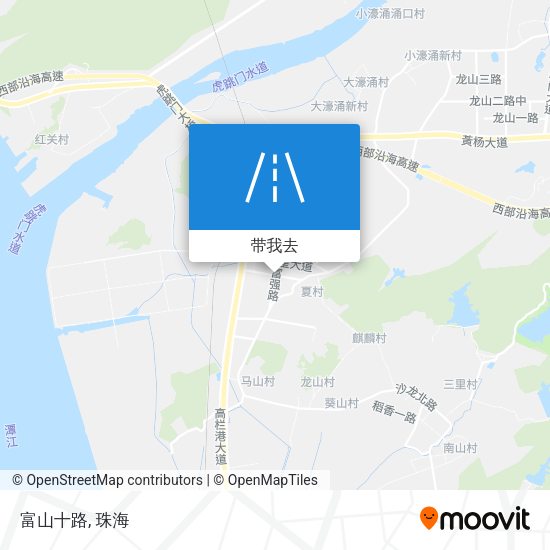富山十路地图