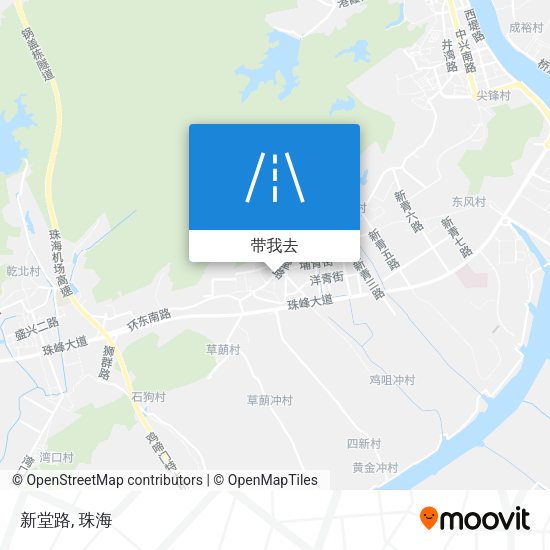 新堂路地图