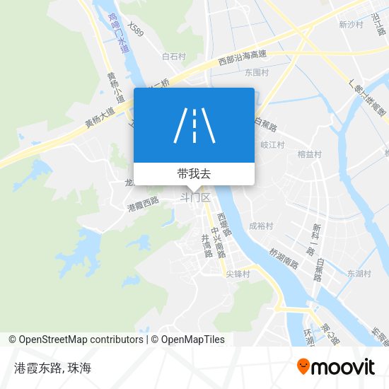 港霞东路地图