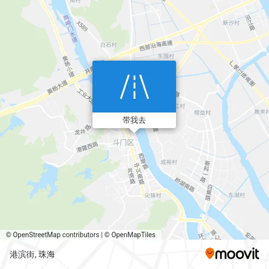 港滨街地图