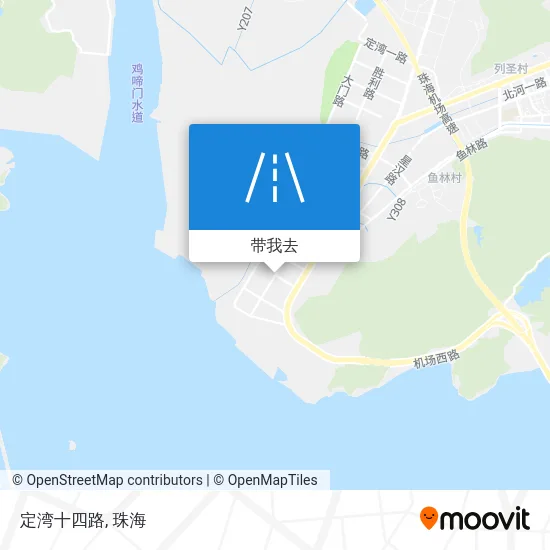 定湾十四路地图