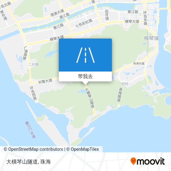 大橫琴山隧道地图