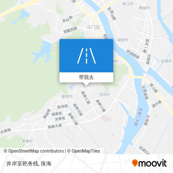 井岸至乾务线地图