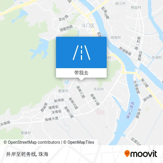 井岸至乾务线地图