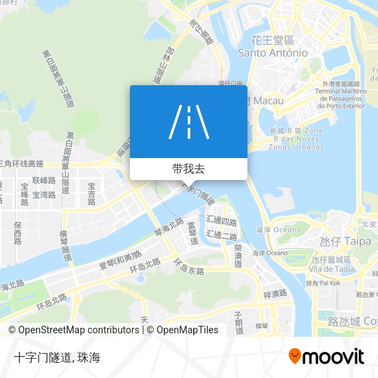 十字门隧道地图