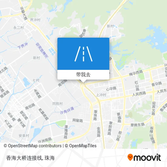 香海大桥连接线地图