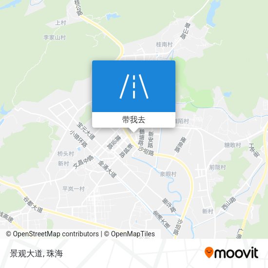 景观大道地图