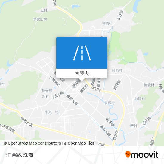 汇通路地图