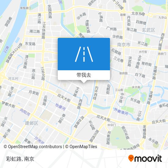彩虹路地图