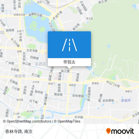 香林寺路地图