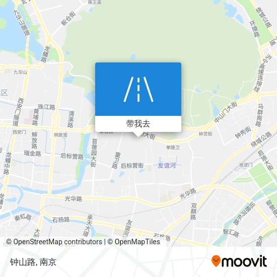 钟山路地图