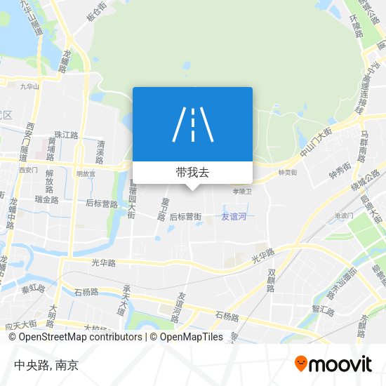 中央路地图