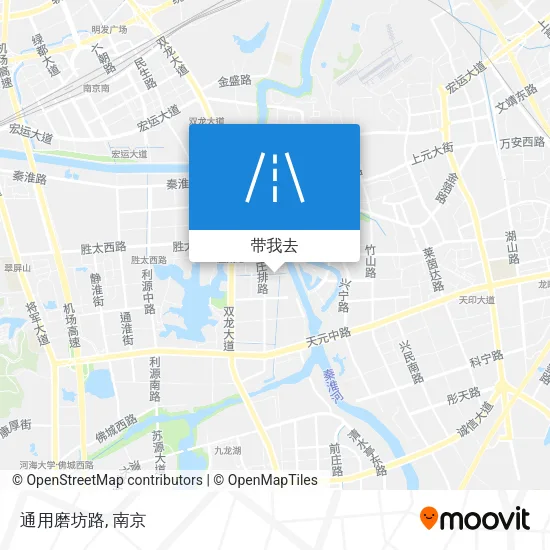 通用磨坊路地图